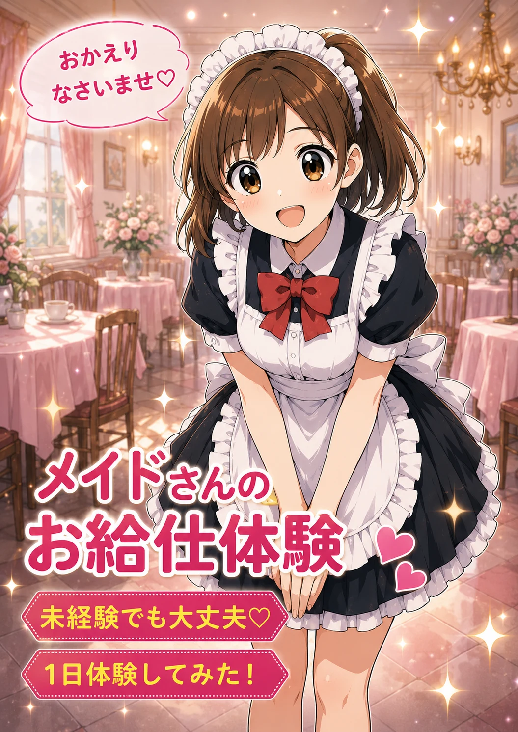 1ページ目：メイドさんのお給仕体験