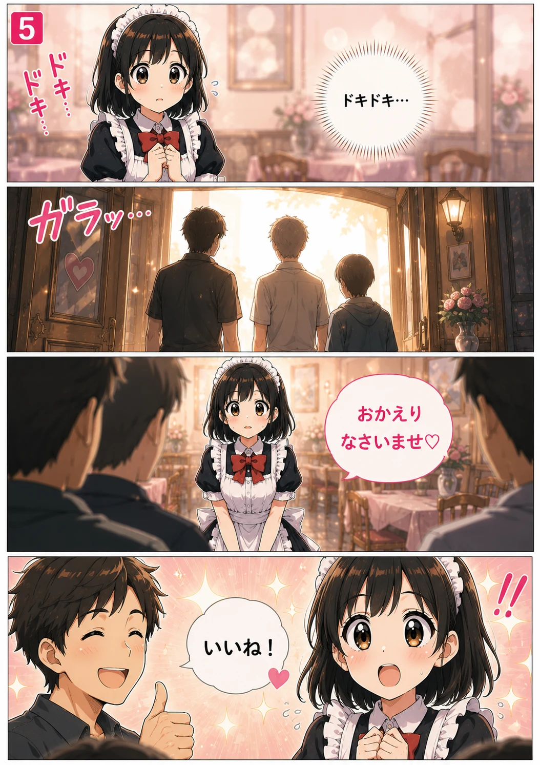 5ページ目：ご主人様をお迎え